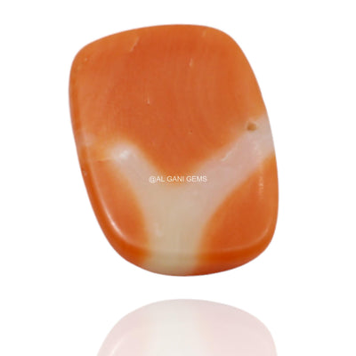 5.00 Cts Natural Taiwan Coral Loose Gemstone Oval Cabochon 14x10x3 mm C-71