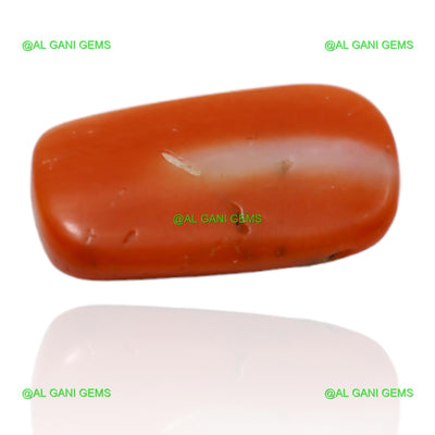 4.80 Cts Natural Taiwan Coral Oval Cabochon Loose Gemstone 15x8x4 mm C-74