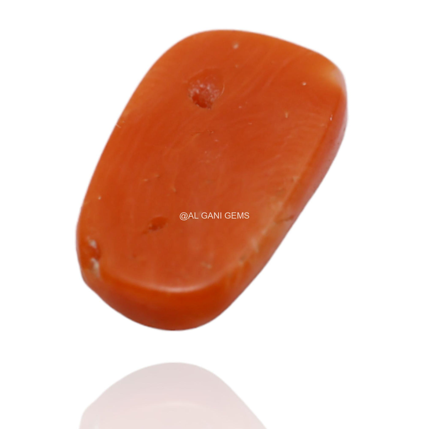 5.15 Cts Natural Taiwan Coral Loose Gemstone Oval Cabochon 14x8x4 mm C-86