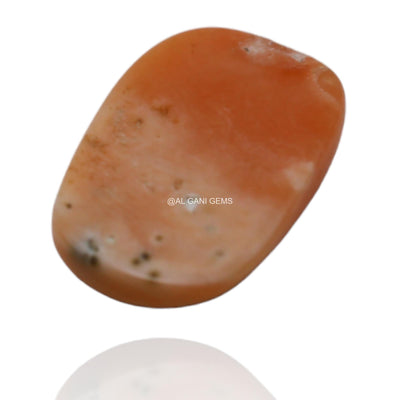 4.90 Cts Taiwan Coral Loose Gemstone Oval Cabochon Natural 14x10x3 mm C-89