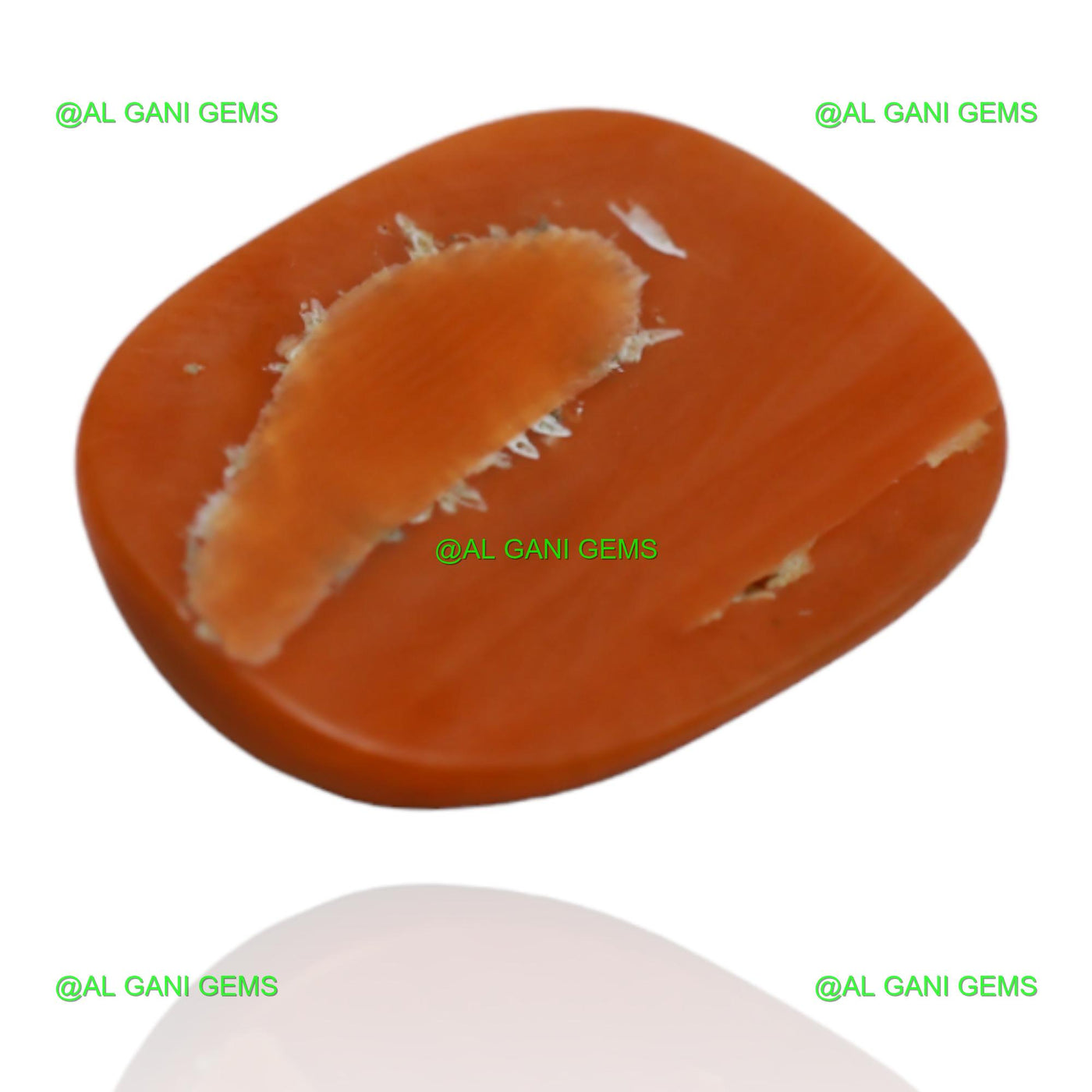 Natural Coral Gemstone 4.10 Cts Loose Oval Cabochon Taiwan 14x9x3 mm C-8