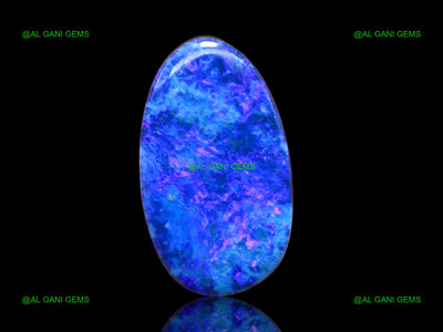 Lab-Created Doublet Opal Gemstone Oval Cabochon 15.00 Cts 22x12x5 mm D-105