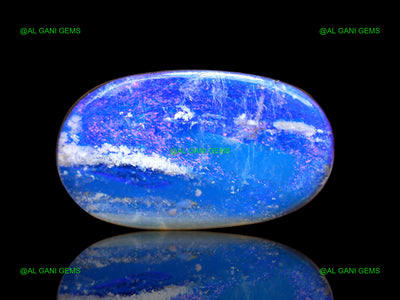 8.00 Cts Doublet Opal Gemstone Oval Cabochon Lab-Created 18x10x4 mm D-107