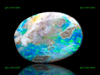 11.00 Cts Lab-Created Doublet Opal Gemstone Oval Cabochon 16x11x5 mm D-108