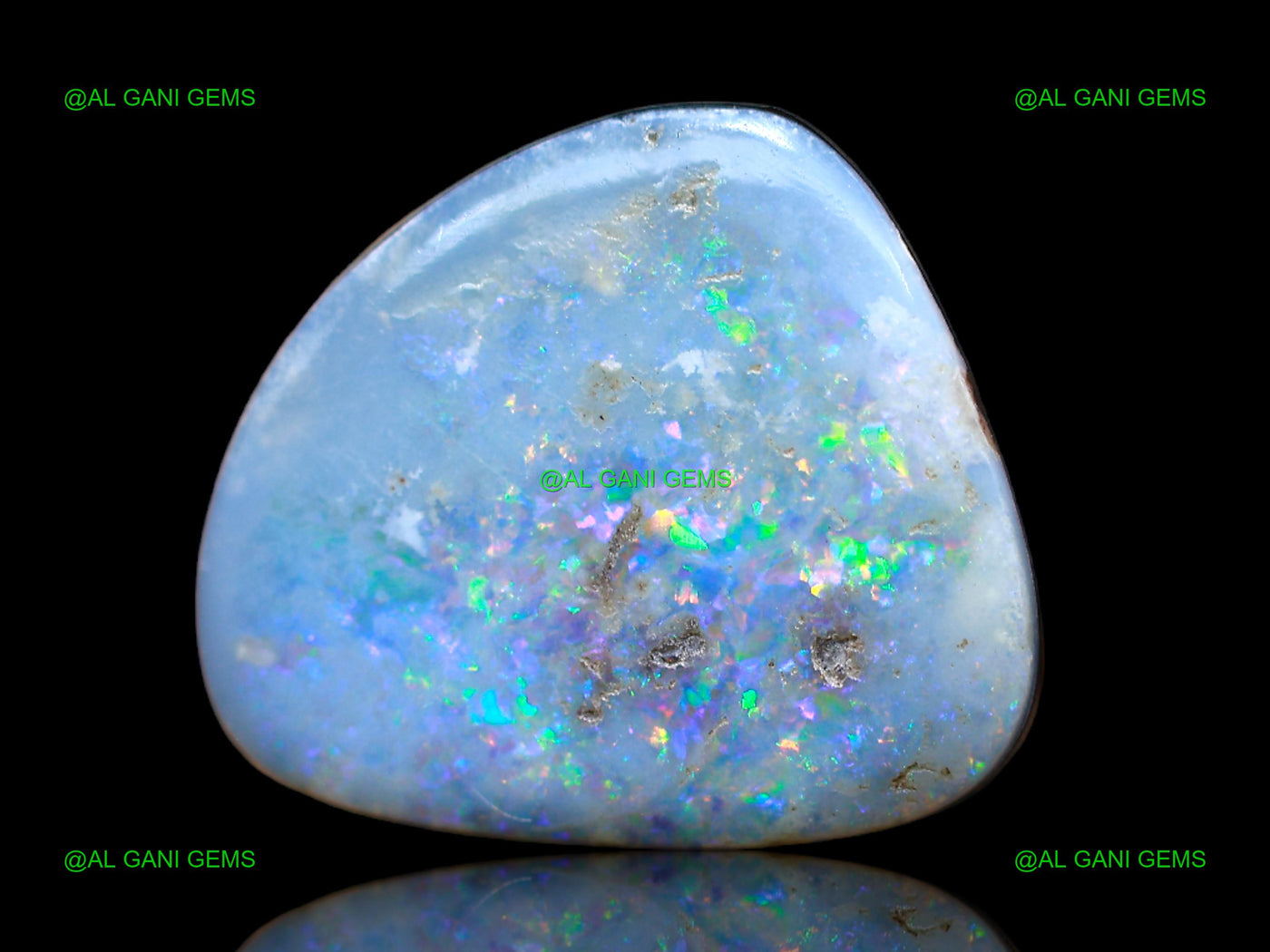 Lab-Created Doublet Opal Gemstone 13.00 Cts Fancy Cabochon 17x15x5 mm D-109