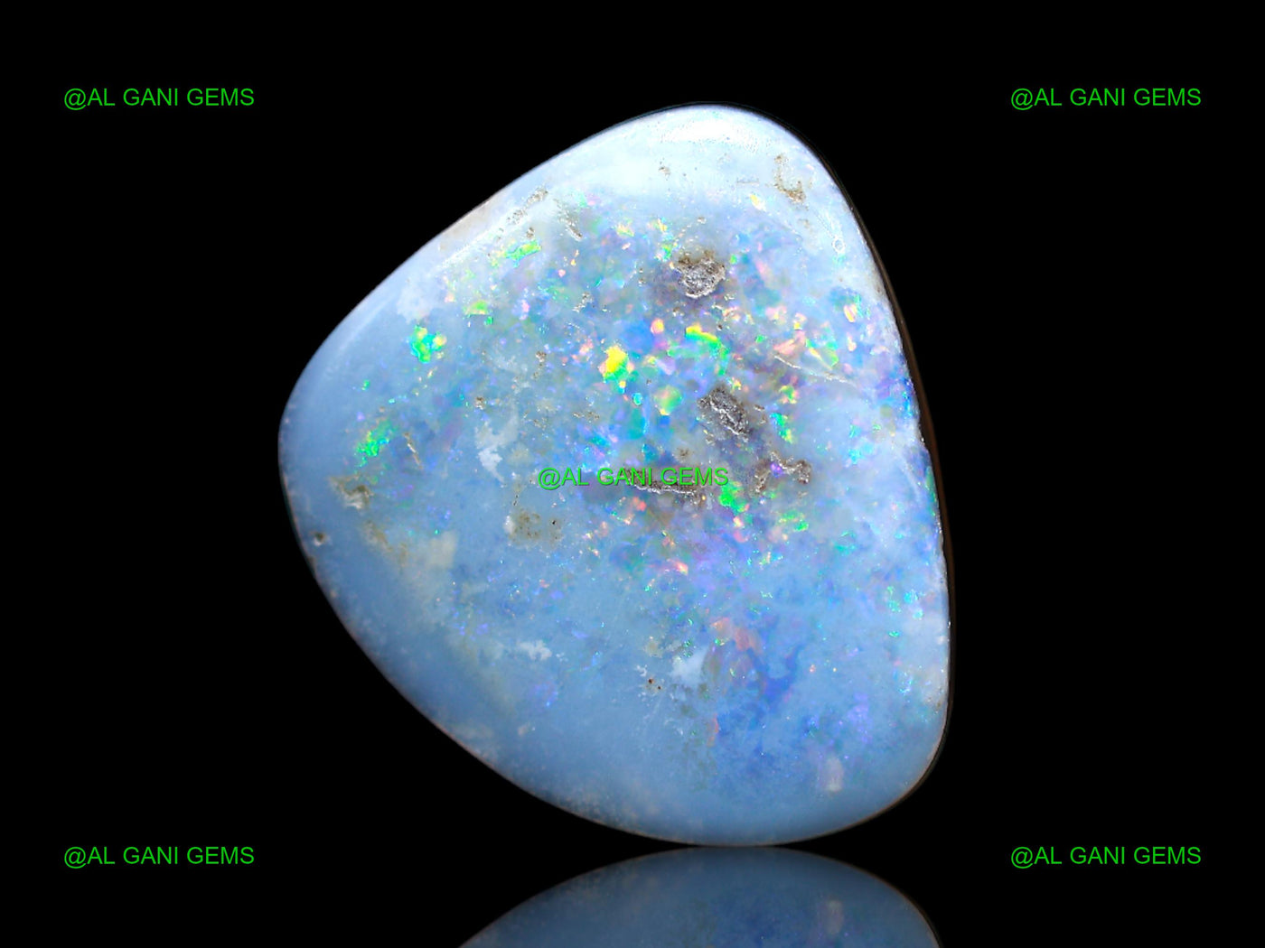 Lab-Created Doublet Opal Gemstone 13.00 Cts Fancy Cabochon 17x15x5 mm D-109