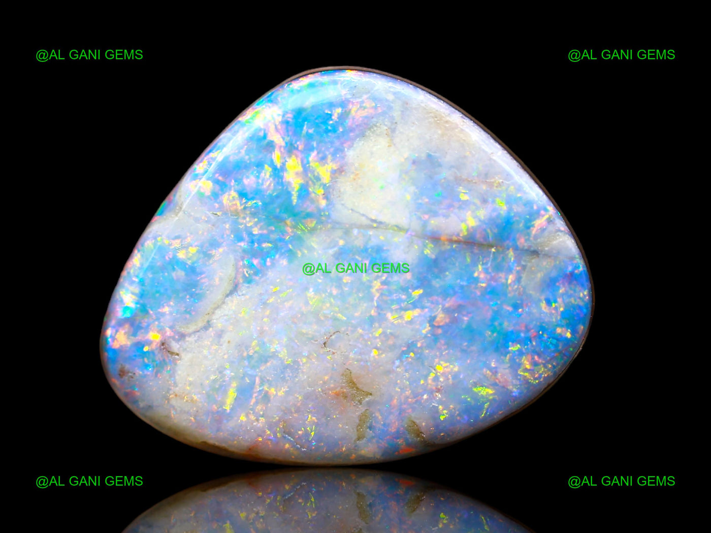 12.00 Cts Doublet Opal Gemstone Fancy Cabochon Lab-Created 18x15x4 mm D-111