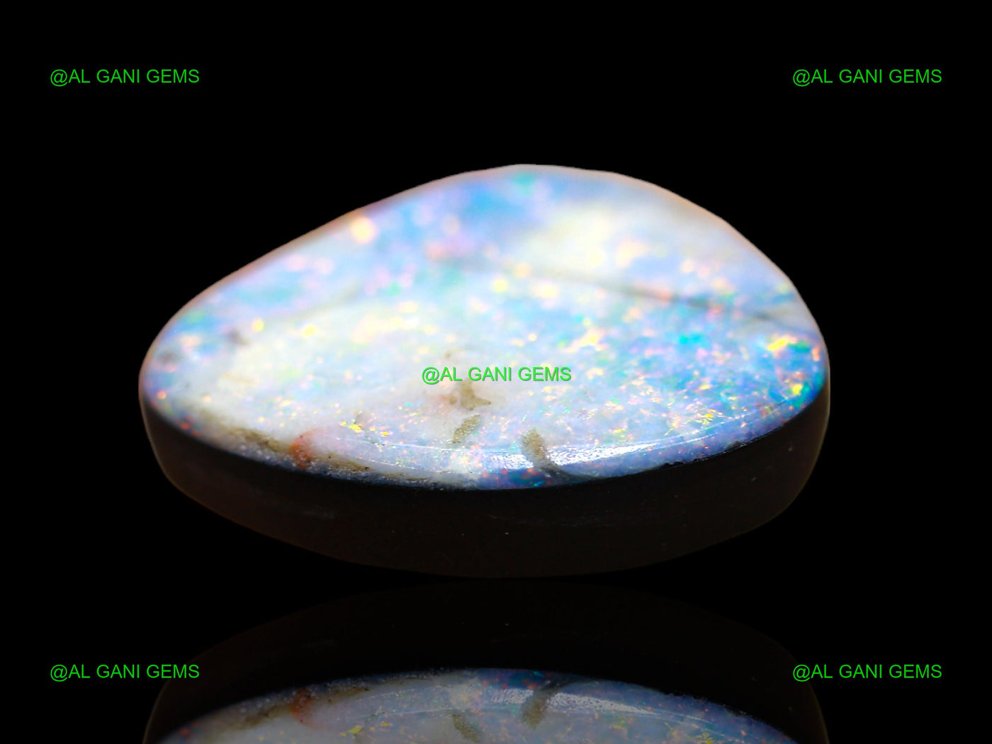 12.00 Cts Doublet Opal Gemstone Fancy Cabochon Lab-Created 18x15x4 mm D-111