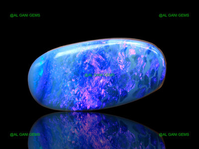 17.00 Cts Lab-Created Doublet Opal Gemstone Oval Cabochon 23x12x5 mm D-113