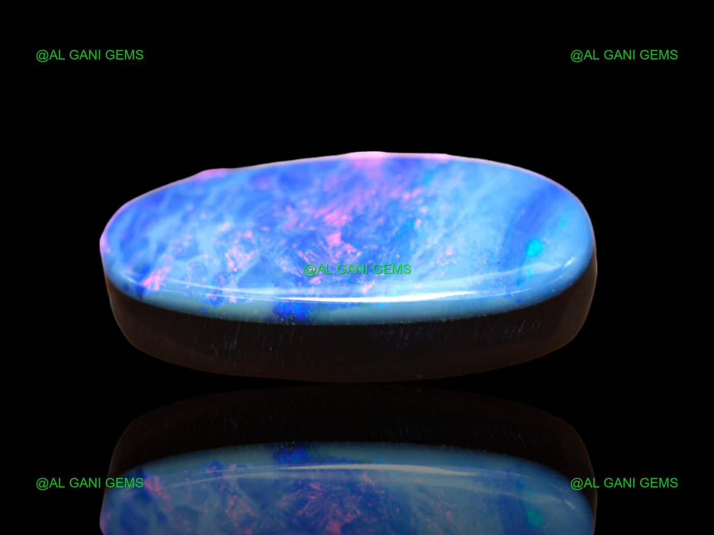 17.00 Cts Lab-Created Doublet Opal Gemstone Oval Cabochon 23x12x5 mm D-113