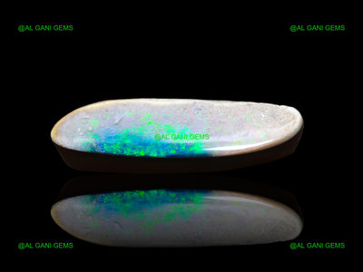 Lab-Created Doublet Opal Gemstone Fancy Cabochon 7.00 Cts 25x7x3 mm D-115