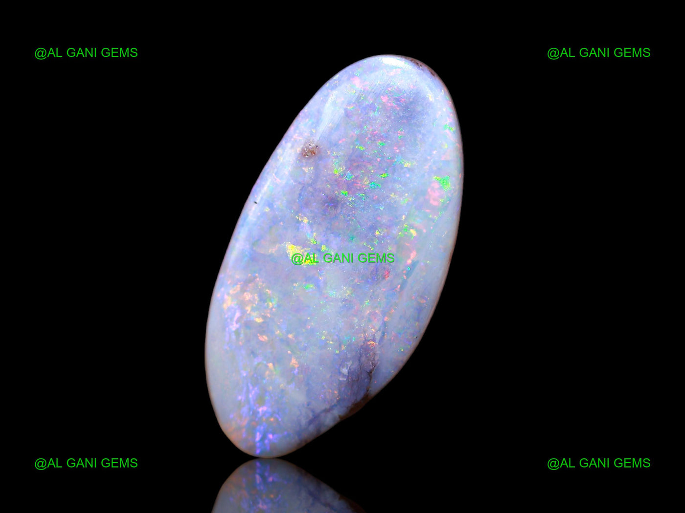 11.00 Cts Lab-Created Doublet Opal Gemstone Fancy Cabochon 23x11x5 mm D-117