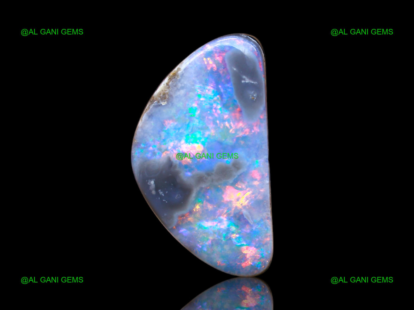 6.00 Cts Lab-Created Doublet Opal Fancy Cabochon Gemstone 16x9x4 mm D-118