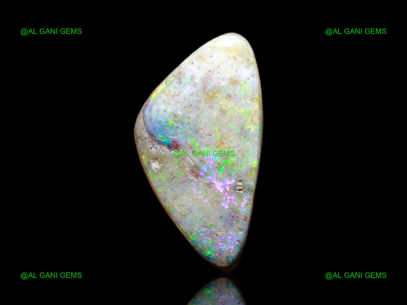 8.00 Cts Lab-Created Doublet Opal Fancy Cabochon Gemstone 19x10x5 mm D-120