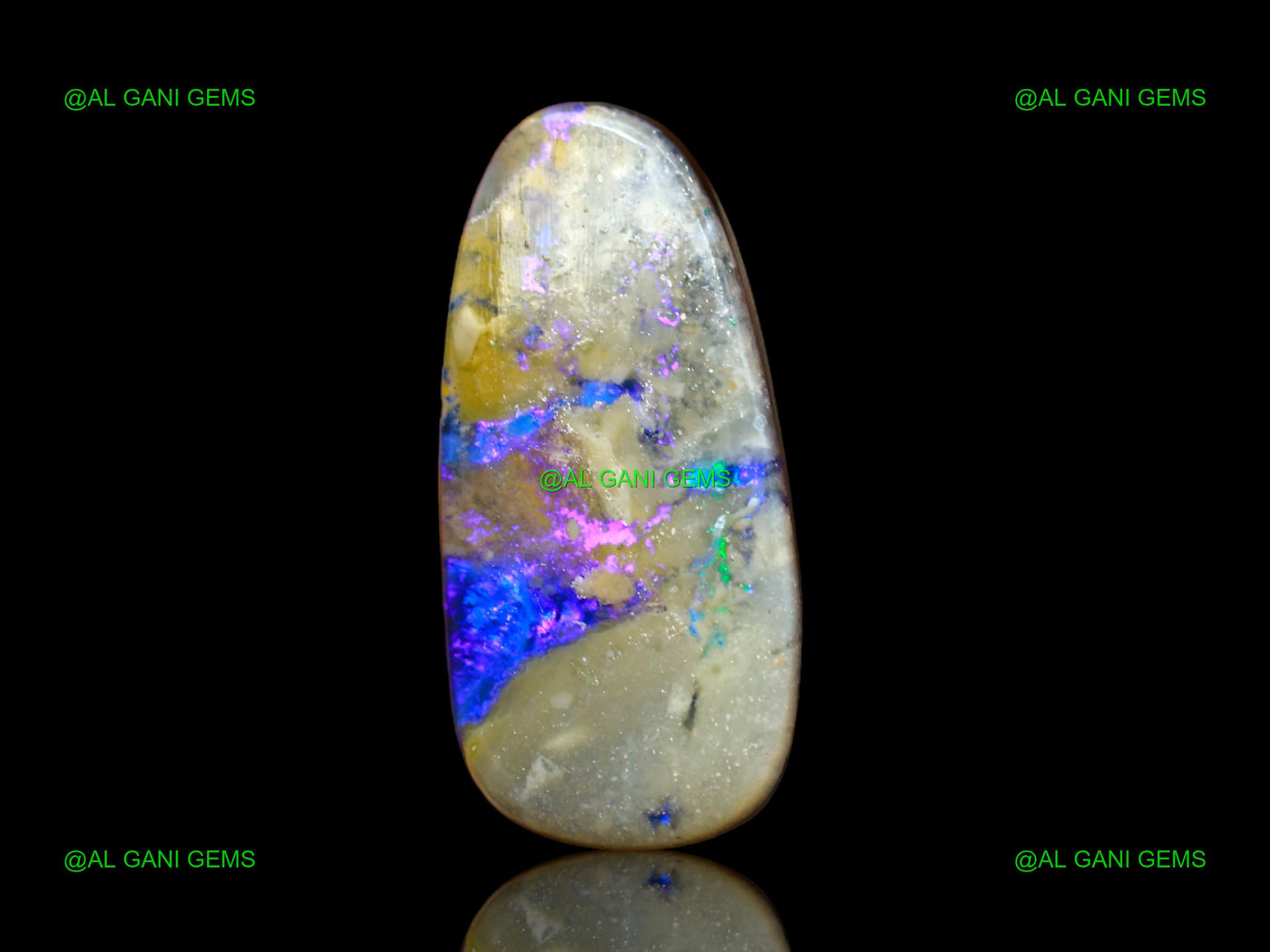 9.00 Cts Lab-Created Doublet Opal Gemstone Fancy Cabochon 21x10x4 mm D-122