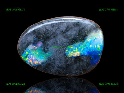 Lab-Created Doublet Opal Gemstone Fancy Cabochon 10.00 Cts 18x12x4 mm D-123