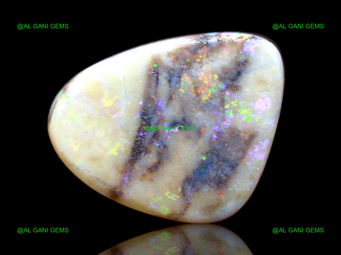 8.00 Cts Lab-Created Doublet Opal Gemstone Fancy Cabochon 15x12x4 mm D-124