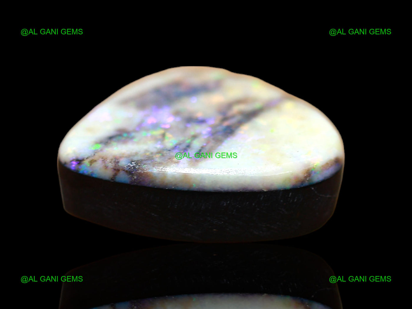 8.00 Cts Lab-Created Doublet Opal Gemstone Fancy Cabochon 15x12x4 mm D-124