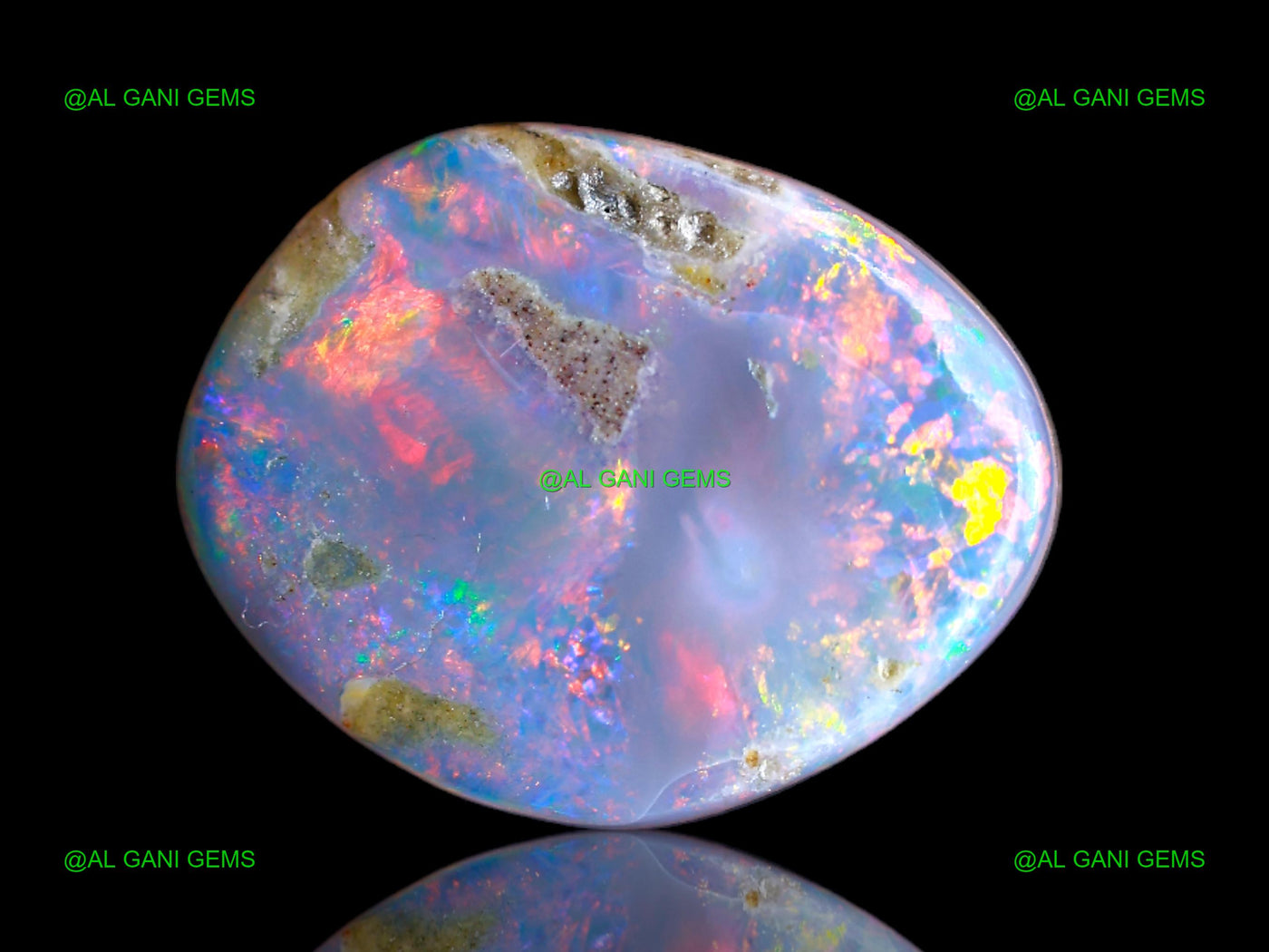 7.00 Cts Lab-Created Doublet Opal Gemstone Fancy Cabochon 14x12x4 mm D-126