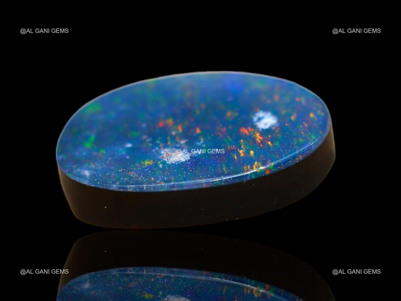 5.00 Cts Lab-Created Doublet Opal Oval Cabochon Loose Gemstone 14x9x3 mm D-127