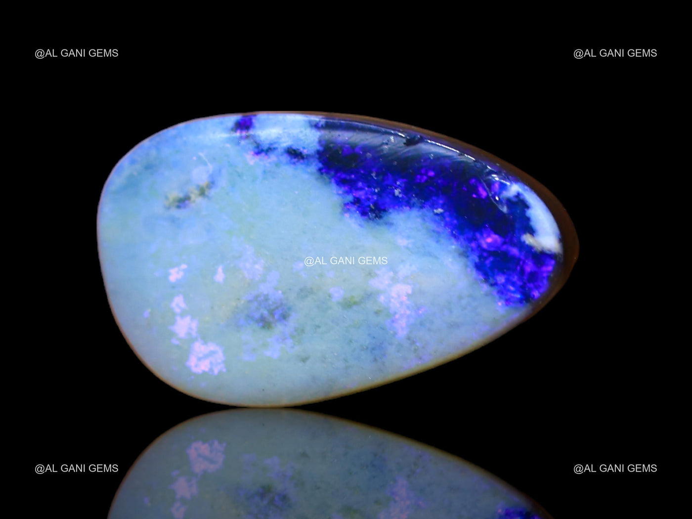 7.00 Cts Doublet Opal Gemstone Fancy Cabochon Lab-Created 16x10x4 mm D-131