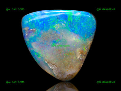 6.00 Cts Lab-Created Doublet Opal Gemstone Trillion Cabochon 13x13x4 mm D-135