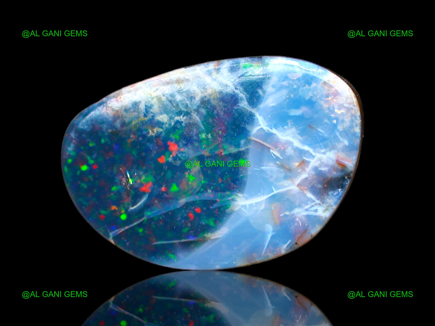 7.00 Cts Lab-Created Doublet Opal Fancy Cabochon Gemstone 16x10x4 mm D-136