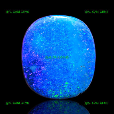 10.15 Cts Doublet Opal Gemstone Oval Cabochon Lab-Created 15x13x4 mm D-14