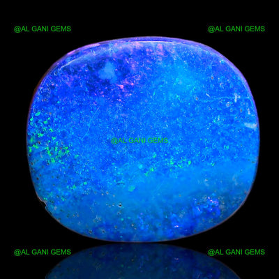 10.15 Cts Doublet Opal Gemstone Oval Cabochon Lab-Created 15x13x4 mm D-14