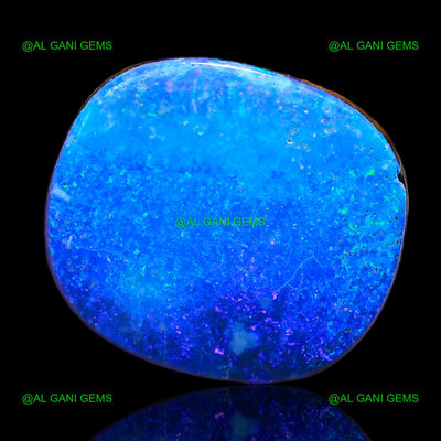 10.15 Cts Doublet Opal Gemstone Oval Cabochon Lab-Created 15x13x4 mm D-14