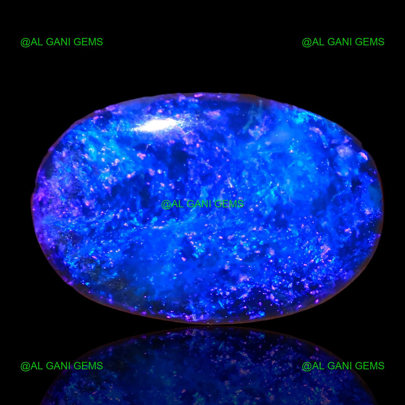 10.65 Cts Lab-Created Doublet Opal Oval Cabochon Gemstone 16x11x5 mm D-17