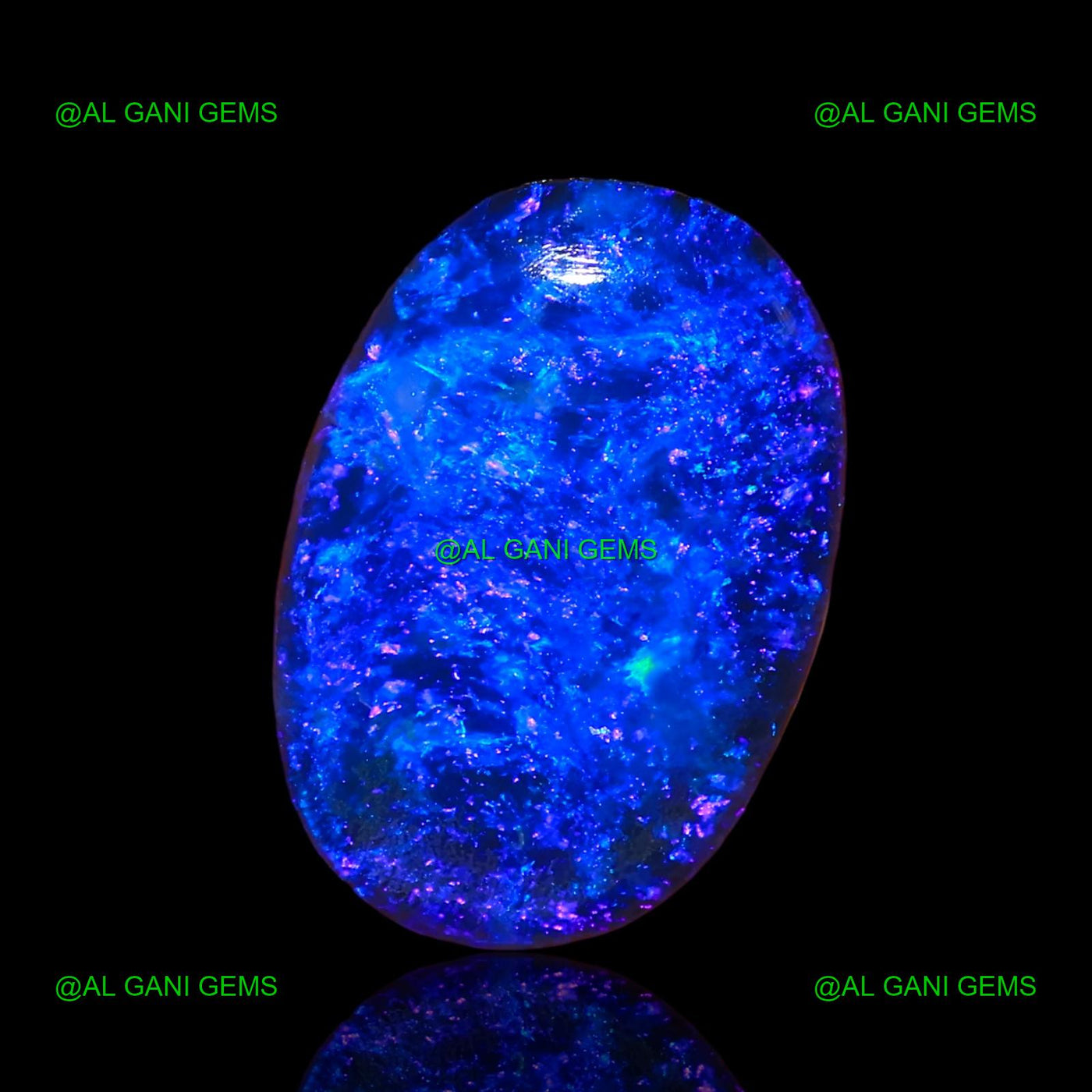 10.65 Cts Lab-Created Doublet Opal Oval Cabochon Gemstone 16x11x5 mm D-17