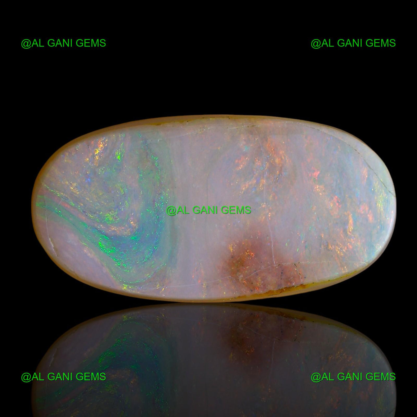 11.00 Cts Natural Doublet Opal Loose Gemstone Oval Cabochon 23x11x5 mm D-194