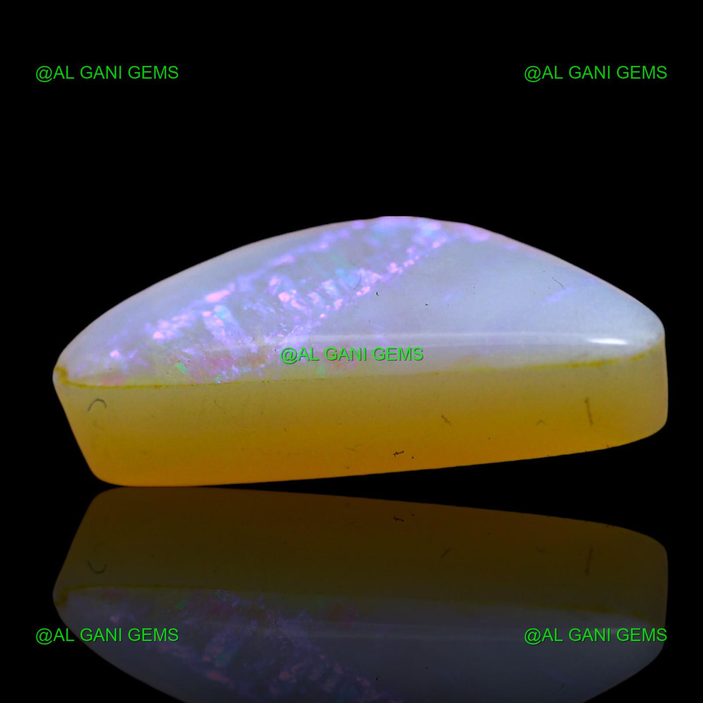 Natural Doublet Opal Gemstone 5.00 Cts Loose Fancy Cabochon 18x8x5 mm D-197