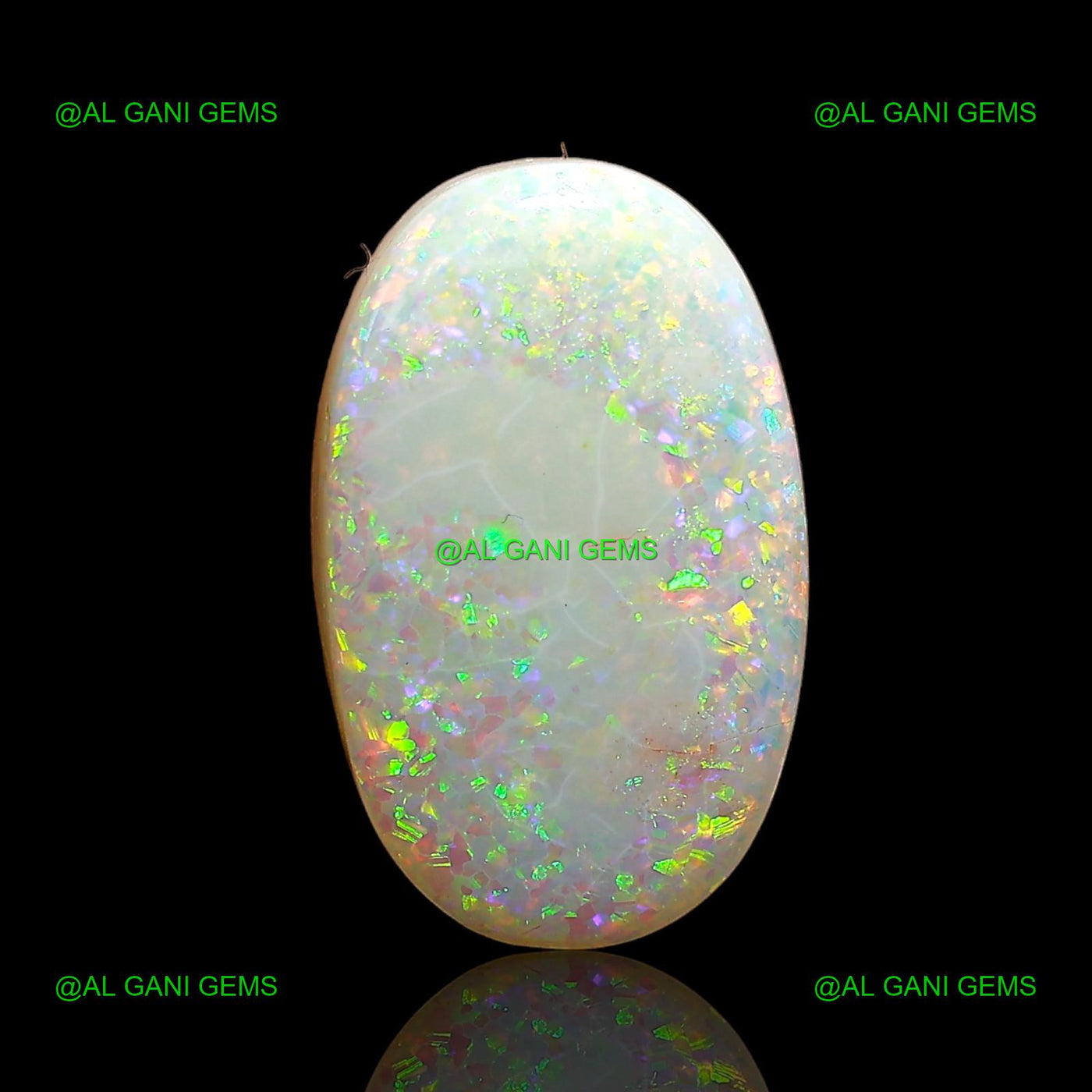 10.15 Cts Lab-Created Doublet Opal Oval Cabochon Gemstone 18x11x6 mm D-1