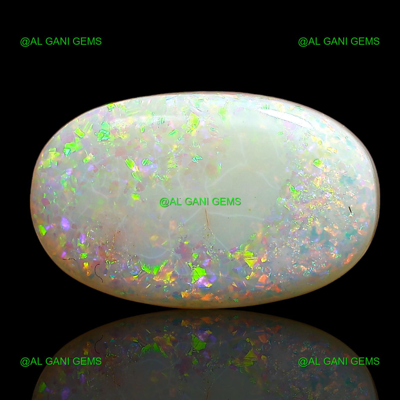 10.15 Cts Lab-Created Doublet Opal Oval Cabochon Gemstone 18x11x6 mm D-1