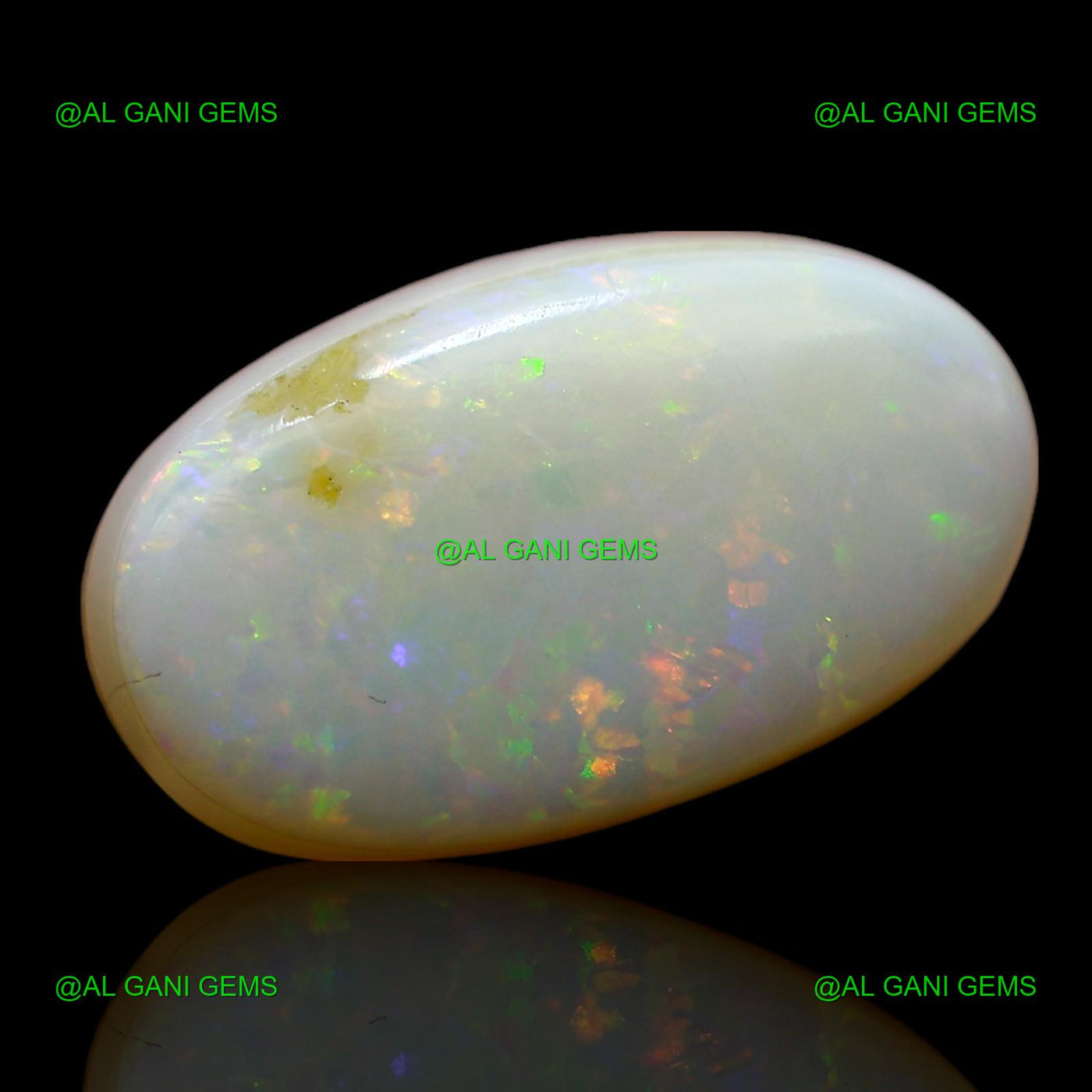 Natural Doublet Opal Loose Gemstone Oval Cabochon 7.00 Cts 16x9x5 mm D-201