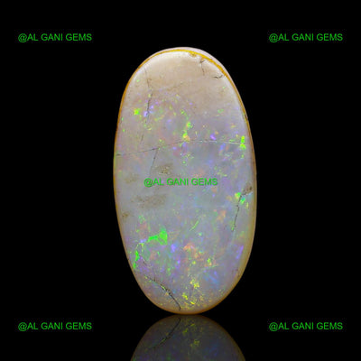 Natural Doublet Opal Gemstone 4.00 Cts Loose Oval Cabochon 16x8x3 mm D-202