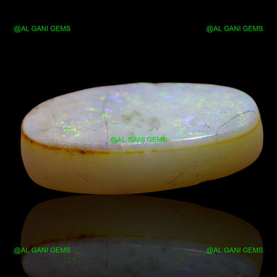 Natural Doublet Opal Gemstone 4.00 Cts Loose Oval Cabochon 16x8x3 mm D-202