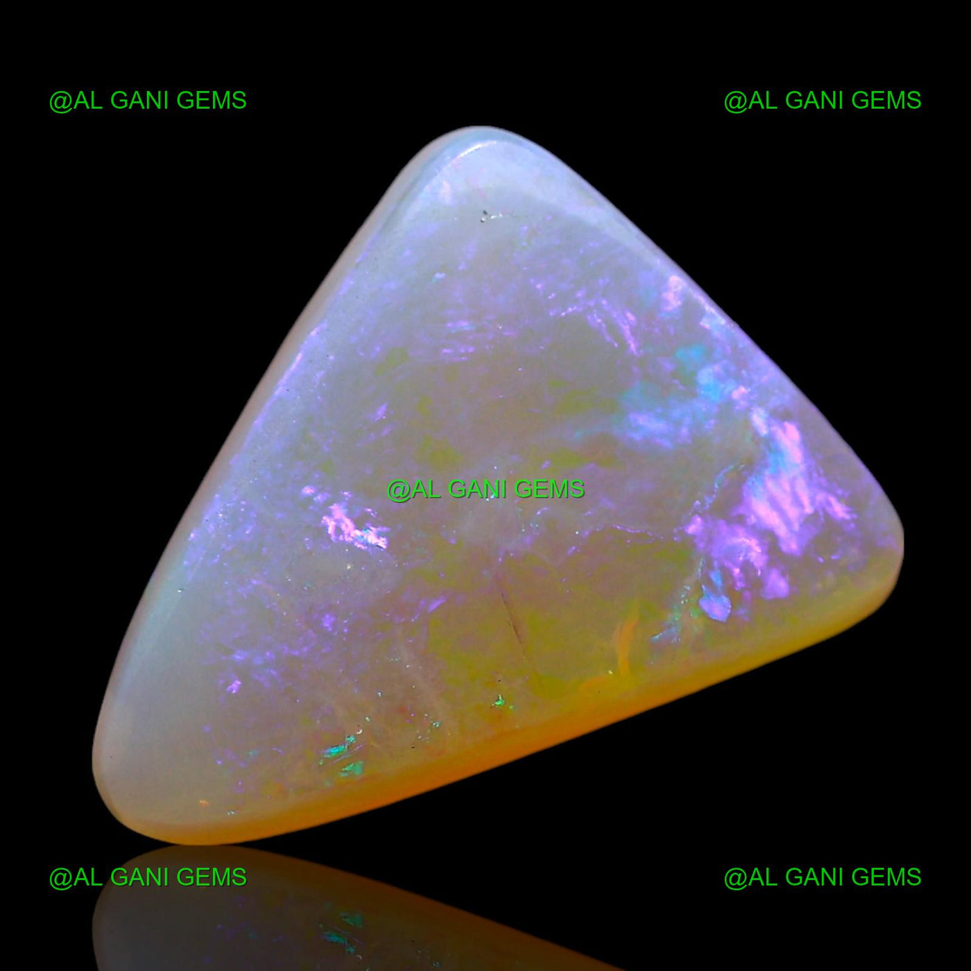 4.00 Cts Natural Doublet Opal Gemstone Trillion Cabochon 14x10x5 mm D-207