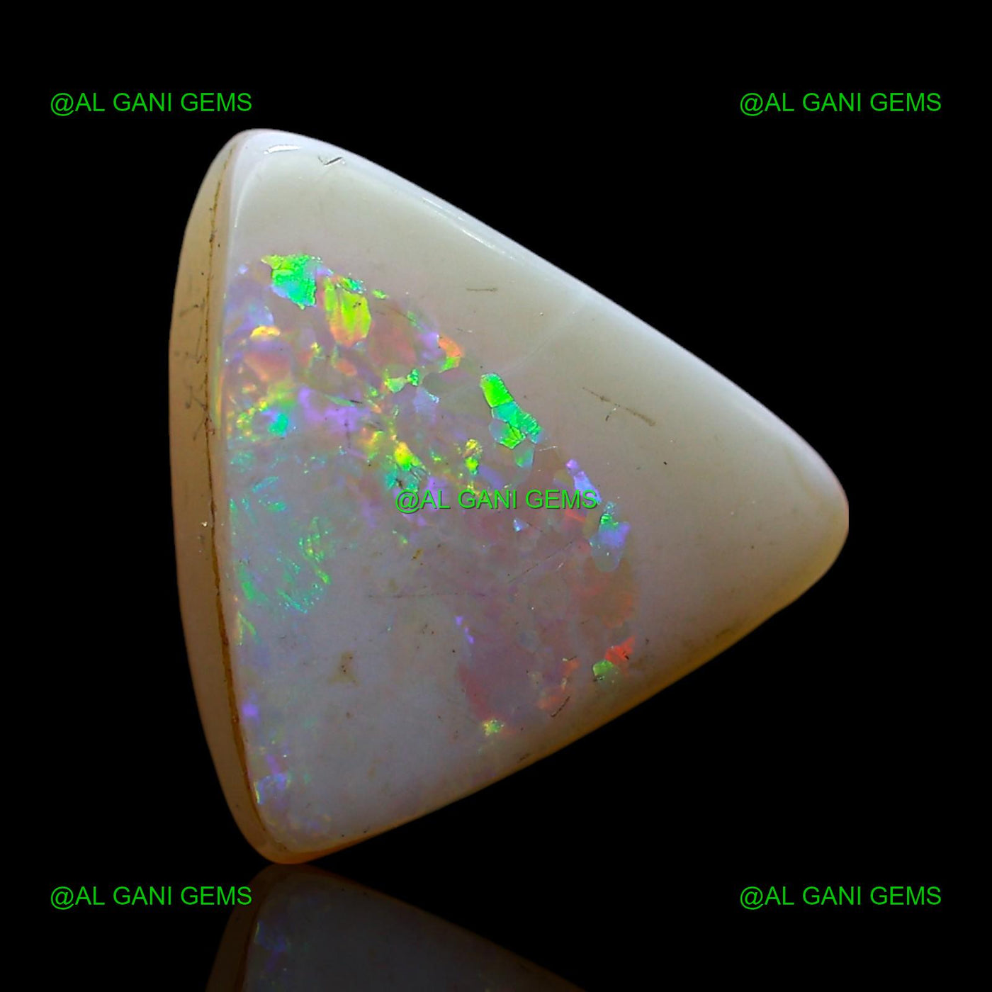 5.00 Cts Natural Doublet Opal Trillion Cabochon Gemstone 12x12x6 mm D-209