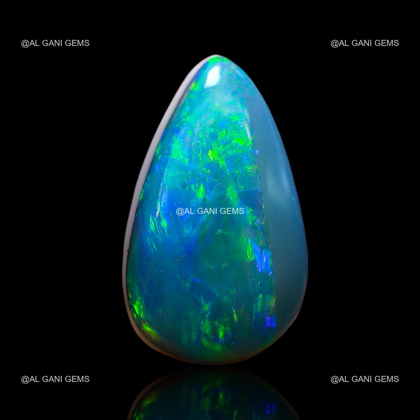 5.00 Cts Natural Doublet Opal Loose Gemstone Pear Cabochon 13x8x6 mm D-217