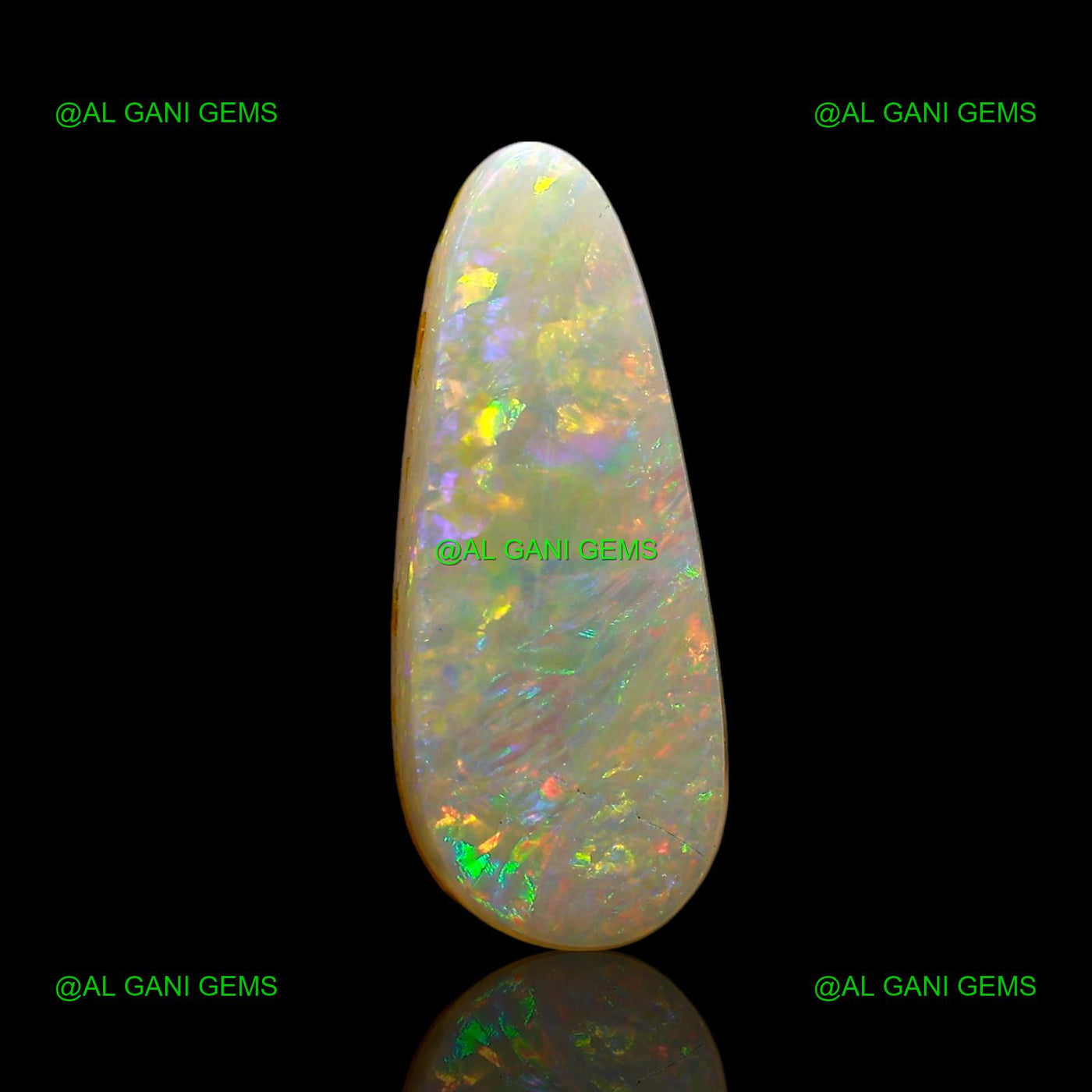 Natural Doublet Opal Gemstone 2.00 Cts Loose Fancy Cabochon 15x6x3 mm D-219