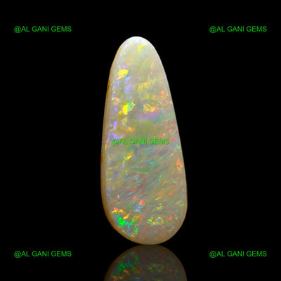 Natural Doublet Opal Gemstone 2.00 Cts Loose Fancy Cabochon 15x6x3 mm D-219