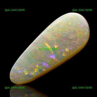 Natural Doublet Opal Gemstone 2.00 Cts Loose Fancy Cabochon 15x6x3 mm D-219