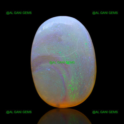 Natural Doublet Opal Gemstone 4.00 Cts Loose Oval Cabochon 13x9x4 mm D-221