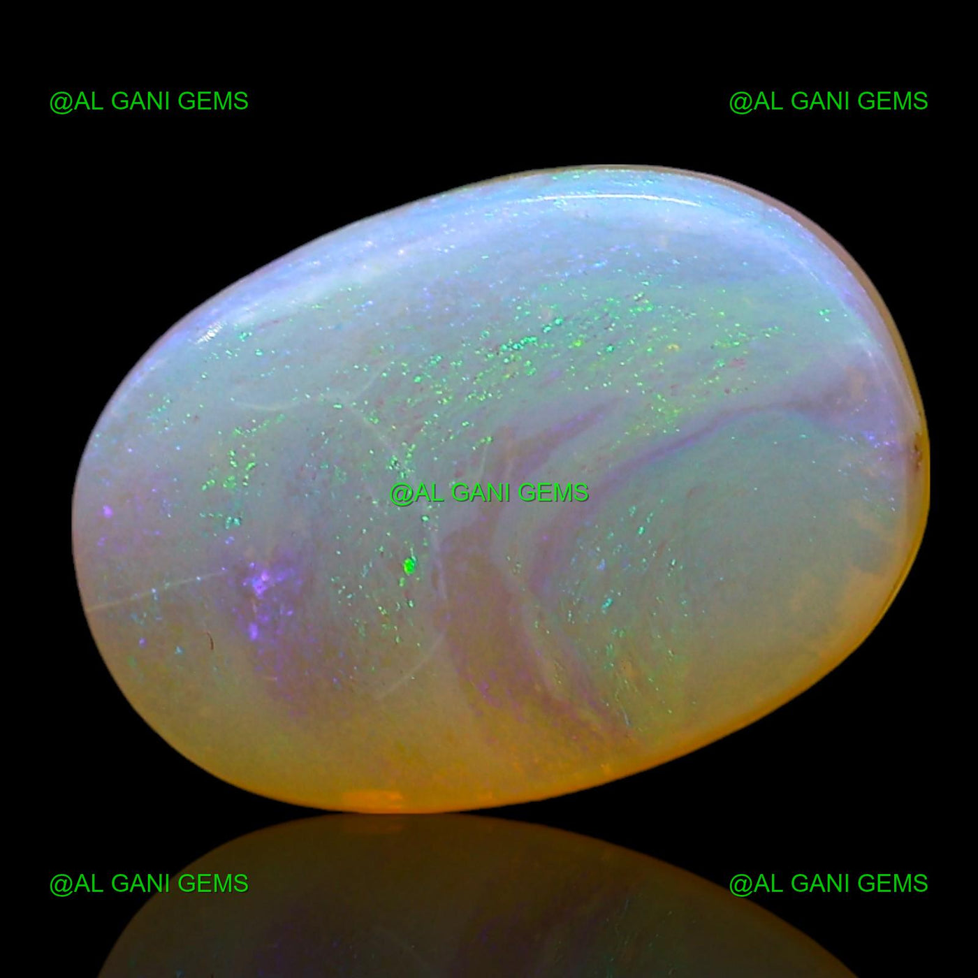 Natural Doublet Opal Gemstone 4.00 Cts Loose Oval Cabochon 13x9x4 mm D-221