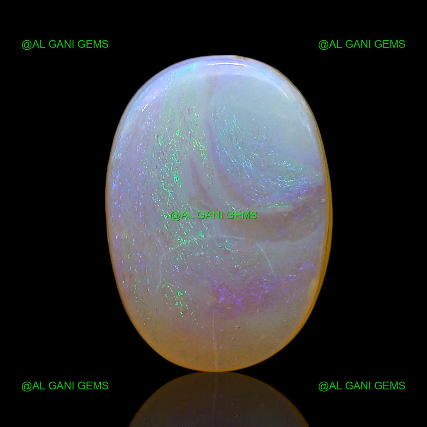 Natural Doublet Opal Gemstone 4.00 Cts Loose Oval Cabochon 13x9x4 mm D-221