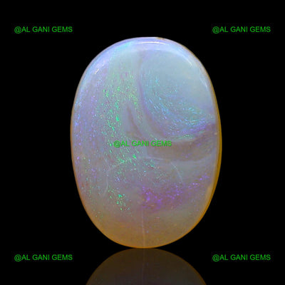 Natural Doublet Opal Gemstone 4.00 Cts Loose Oval Cabochon 13x9x4 mm D-221