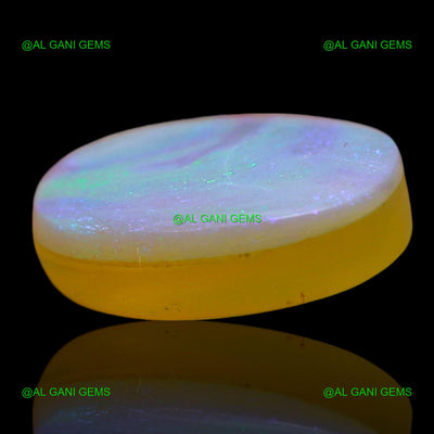 Natural Doublet Opal Gemstone 4.00 Cts Loose Oval Cabochon 13x9x4 mm D-221